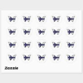 Sticker Rond Papillon Hypolimnas Finlande (Feuille)