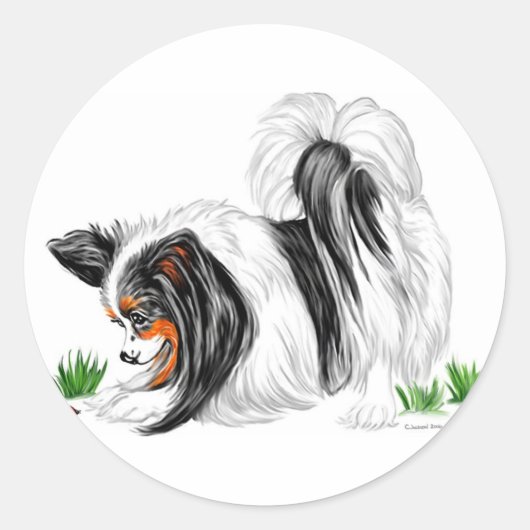Sticker Rond Papillon Lady Bug Dreams (Devant)