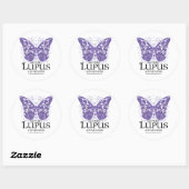 Sticker Rond Papillon Lupus (Feuille)