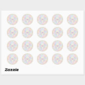Sticker Rond Papillon Mémorial Cercle Doux (Feuille)