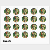 Sticker Rond Papillon monarque (Feuille)
