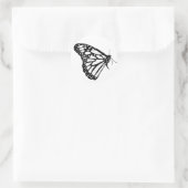 Sticker Rond Papillon monarque (Sac)