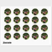 Sticker Rond Papillon monarque (Feuille)