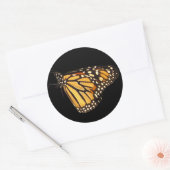Sticker Rond Papillon monarque (Enveloppe)