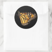 Sticker Rond Papillon monarque (Sac)