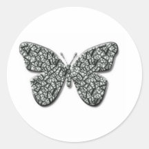 Papillon noir et blanc élégant