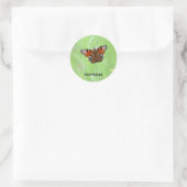 Sticker Rond Papillon paon (Sac)