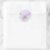 Sticker Rond papillon pastel (Sac)