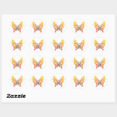 Sticker Rond Papillon Ruban Autisme (Feuille)