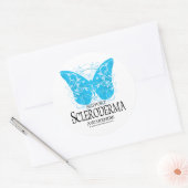 Sticker Rond Papillon Scleroderma 2 (Enveloppe)