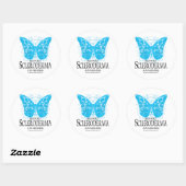 Sticker Rond Papillon Scleroderma 2 (Feuille)