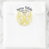 Sticker Rond Papillon Spina Bifida 3 (Sac)