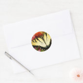 Sticker Rond Papillon Swallowtail (Enveloppe)