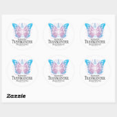 Sticker Rond Papillon transgenre (Feuille)