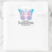 Sticker Rond Papillon transgenre (Sac)