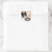 Sticker Rond Papillon Turquie (Sac)
