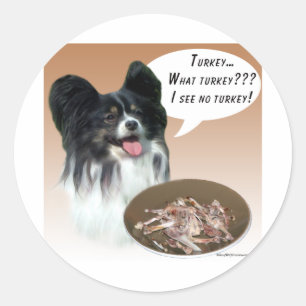 Sticker Rond Papillon Turquie