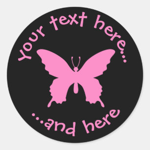 Sticker Rond Papillon Ulysse
