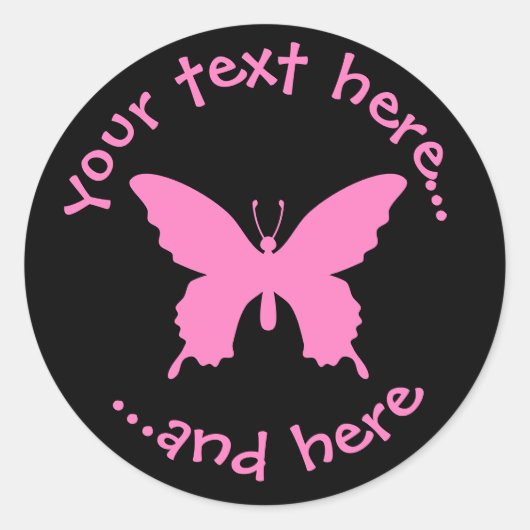 Sticker Rond Papillon Ulysse (Devant)