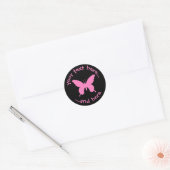 Sticker Rond Papillon Ulysse (Enveloppe)