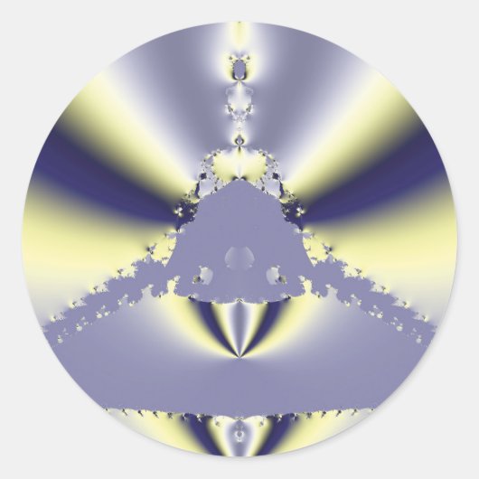 Sticker Rond Papillon Violet (Devant)