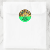 Sticker Rond Papillons (Sac)