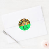 Sticker Rond Papillons (Enveloppe)
