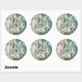 Sticker Rond Papillons arabes VI (Feuille)