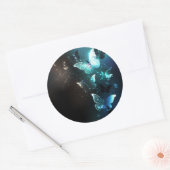 Sticker Rond Papillons de nuit (Enveloppe)
