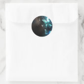 Sticker Rond Papillons de nuit (Sac)