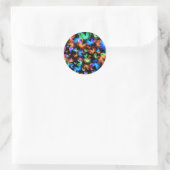 Sticker Rond Papillons lumineux (Sac)