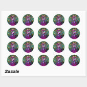 Sticker Rond Papillons pour toujours (Feuille)