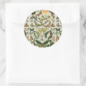 Sticker Rond Papillons Vintages papillons d'antiquités Art (Sac)