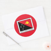 Sticker Rond Papouasie-Nouvelle-Guinée (Enveloppe)