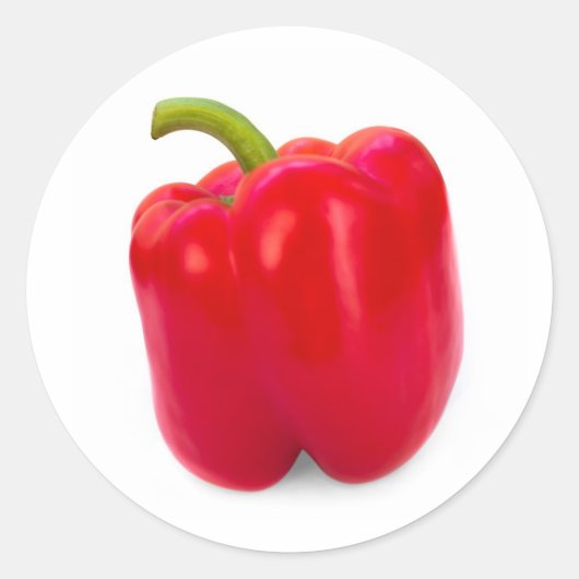 Sticker Rond paprika rouge (Devant)