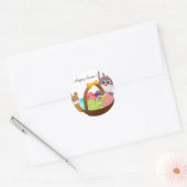 Sticker Rond Pâques (Enveloppe)