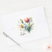 Sticker Rond Pâques Bénies (Enveloppe)