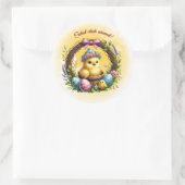 Sticker Rond Pâques Cutest Chick Autour ! (Sac)