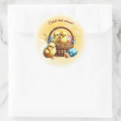 Sticker Rond Pâques Cutest Chick Autour ! (Sac)
