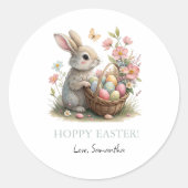 Sticker Rond Pâques Fleur sauvage de Pâques CertainesBunny (Devant)