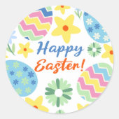 Sticker Rond Pâques Il S'Est Levé (Devant)