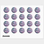 Sticker Rond Pâques Paskah 2026 (Feuille)