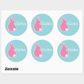 Sticker Rond Pâques Pickleball (Feuille)