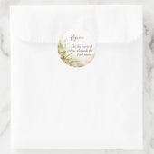 Sticker Rond Pâques Religieuses - Sentiments Réjouissez (Sac)