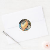 Sticker Rond Pâques vintage (Enveloppe)