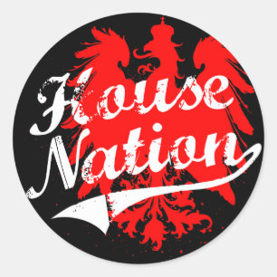 Sticker Rond Paquet d'autocollant de nation de Chambre