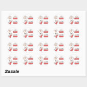 Sticker Rond Paquet de chats (Feuille)