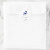 Sticker Rond Paquet de graines commémoratif Iris simple (Sac)