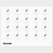 Sticker Rond Paquet de graines commémoratives Iris simple (Feuille)