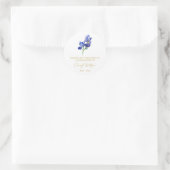 Sticker Rond Paquet de graines commémoratives Iris simple (Sac)